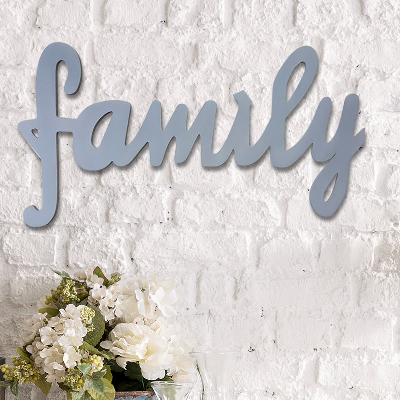 Stratton Home Decor Family Script Wall Décor & Reviews Wayfair